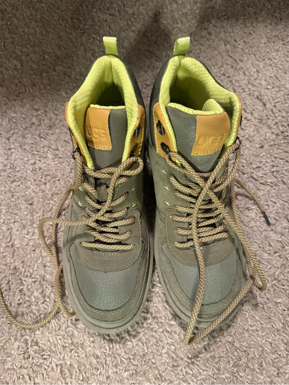 UGG Neon Yellow and Green Shoes